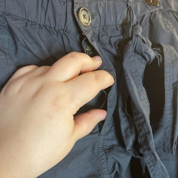 NWOT L&G Poplin Paperbag Tie Waist Shorts - Picture 5 of 7